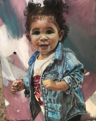 Slone - example - child - pastel portrait